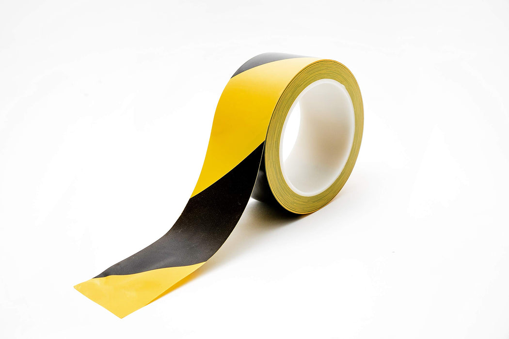 XFasten Hazard Warning Safety Striped Tape, Black and Yellow, Waterproof, 2-Inch x 33-Yards
