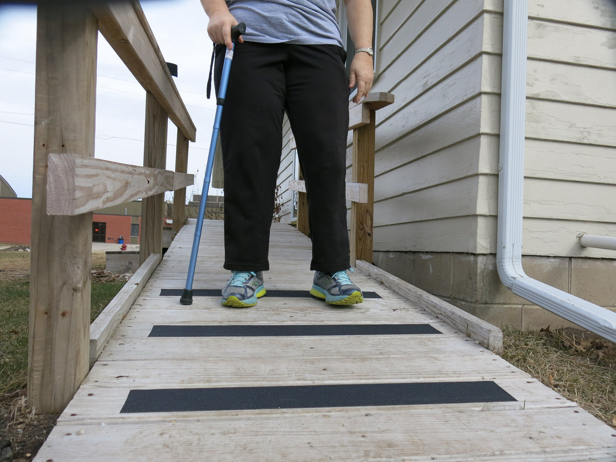 Making Stairs Safe Utilizing Anti-Slip Grip Tapes and Anti-Slip