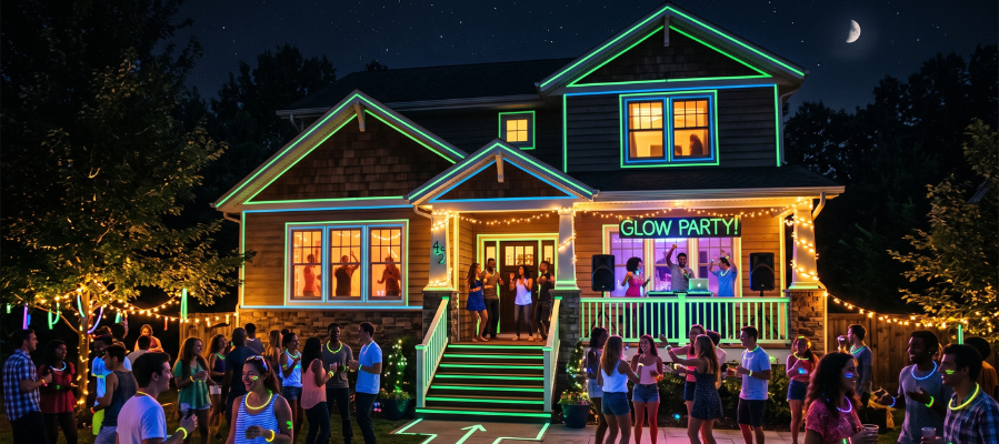 Glow in the Dark Tape: Easy, Safe Halloween Décor Ideas