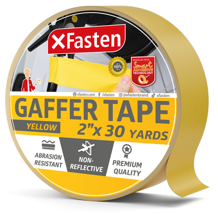 XFasten Professional Grade Gaffer Tape | 2 Inches x 30 Yards