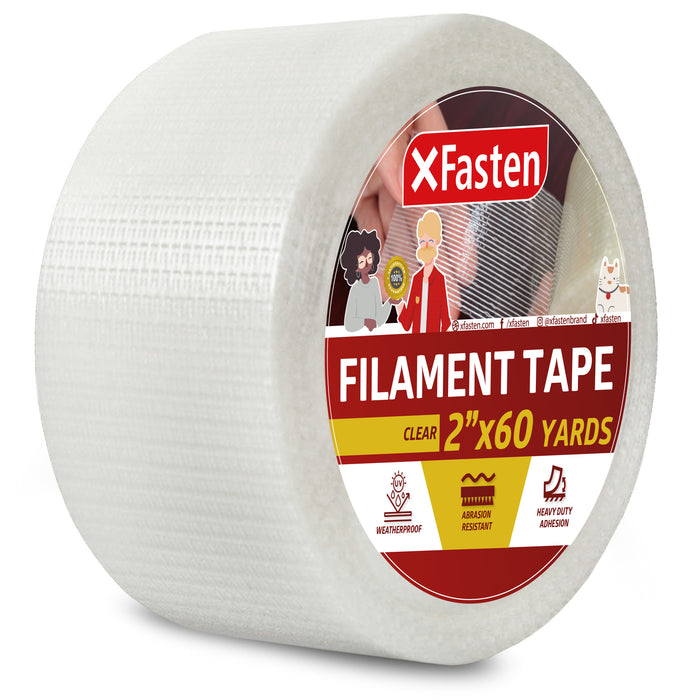 XFasten Filament Tape, 2 Inch by 60 Yards