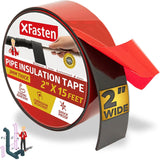 XFasten Foam Pipe Insulation Tape | 2 Inches x 15 Feet | 3 mm Thick