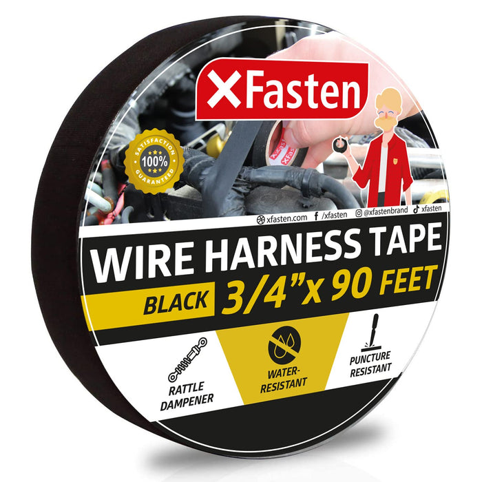 XFasten Wire Harness Tape - 3/4" x 90 Foot (Single Roll)