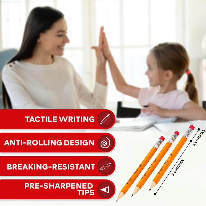 XFasten Golf Pencil with Eraser (Pack of 300)