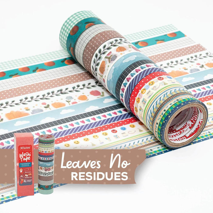 XFasten Colorful Washi Tape | Set of 21