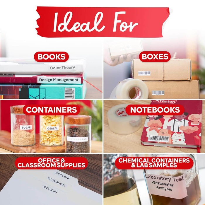 Label Protector | Rectangle, 3.5 x 1.18 Inch | Pack of 500