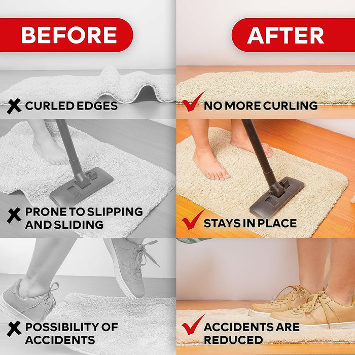 XFasten Carpet Tape Double Sided - Heavy Duty 2” x 20 yds Gentle on Surface  Double Sided Carpet Tape for Area Rugs Over Carpet for Hardwood Floors