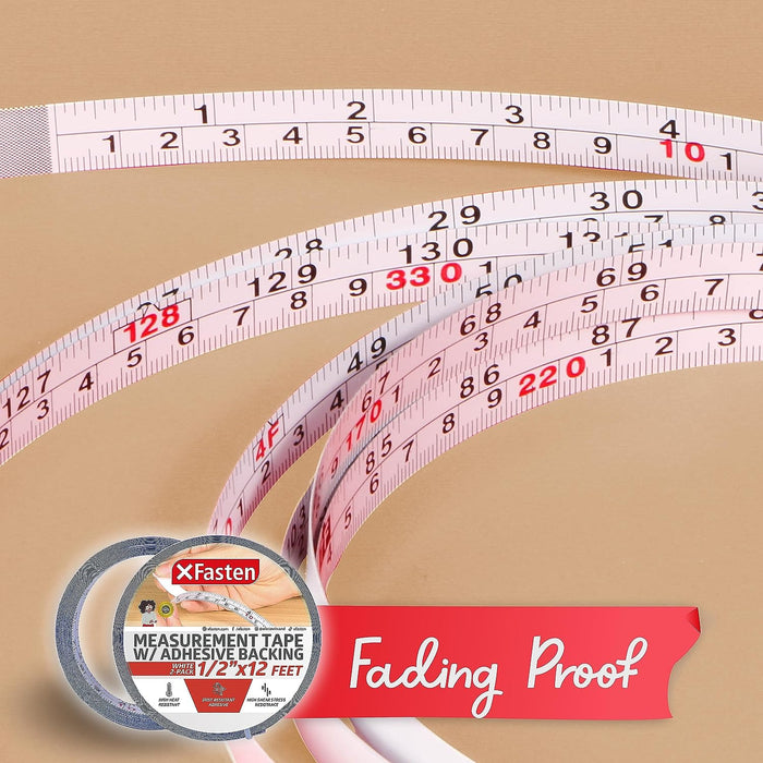 40 Inches Waterproof Adhesive Backed Ruler Tape Measure For
