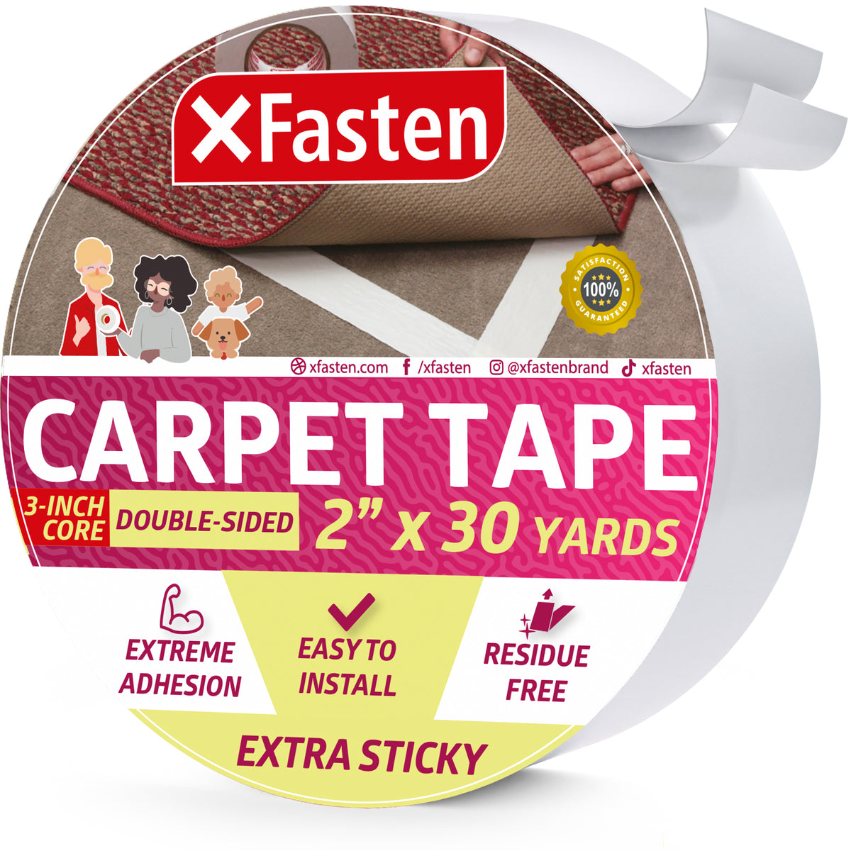 XFasten Extra Sticky Carpet Tape - 2