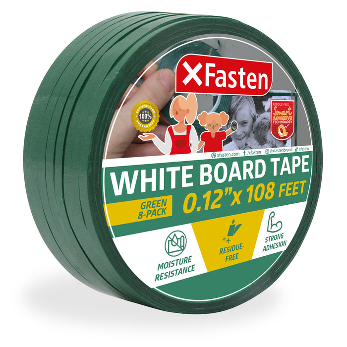 XFasten Graphic Chart Line Tape | 108 Inch x 108 Foot | 8-Pack