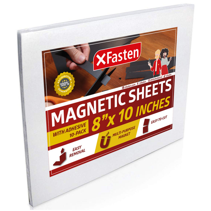 XFasten Magnetic Sheets 8 x 10 Inch 20mil (Set of 10)