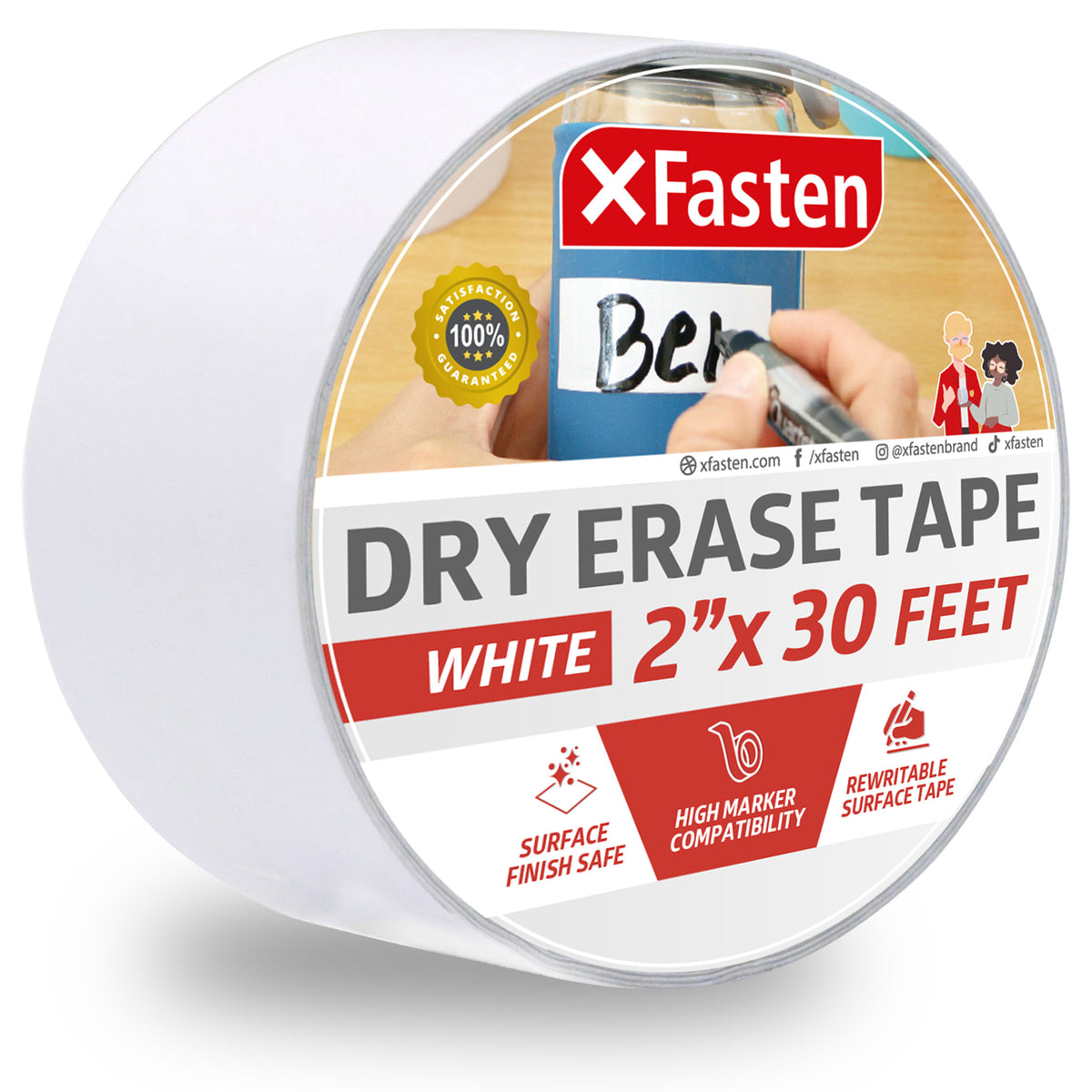XFasten Transparent Tape 3/4-Inch by 1000-Inch, Pack of 12