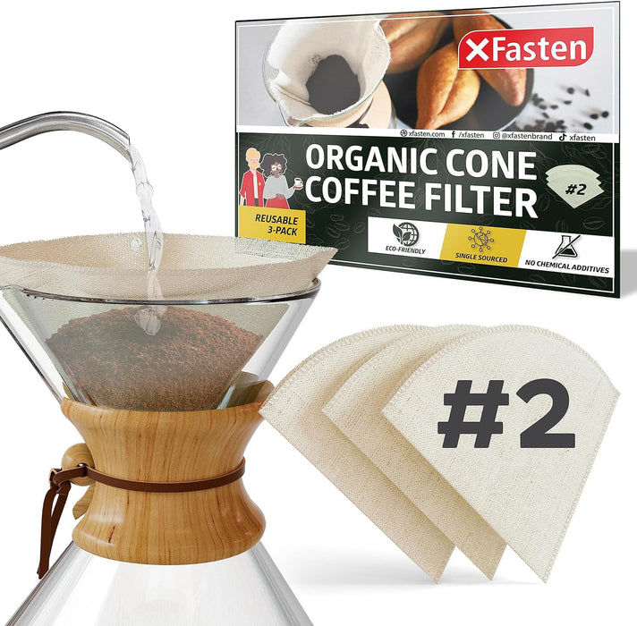 coffee filters for potting plants XFasten Hemp Reusable Coffee Filters No 2 (3-Pack) Number 2 Cone Coffe
