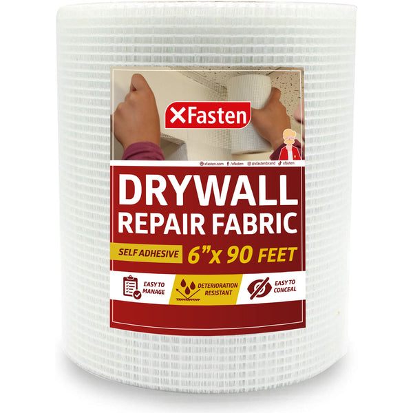 XFasten Drywall Repair Tape, 6-Inch by 90-Foot
