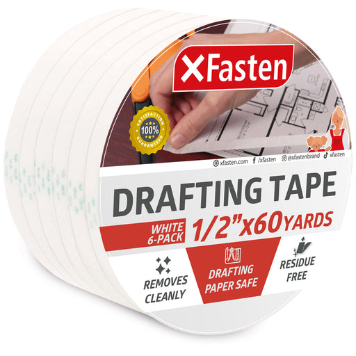 XFasten Adhesive Rollers for Crafting 0.3” X 360” 4-Pack Multicolor,  Scrapbooking Kit, Acid Free Double Sided Tape for Crafts, Scrapbook Glue  Tape