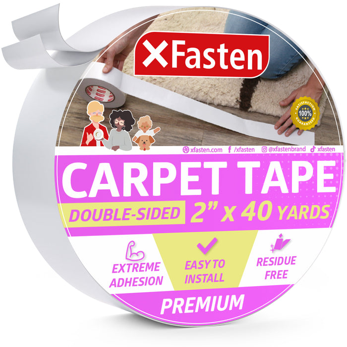 White Double Sided Adhesive Carpet Tape