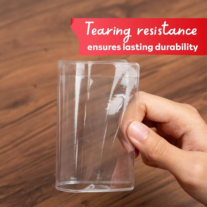 XFasten Index Card Pocket Holder | 3" x 5" 50-Pack | Clear XFasten Index Card Pocket Holder | 3" x 5" 50-Pack | Clear