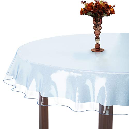 XFasten Heavy Duty Round Table Cover Protector Thick 70 Inch