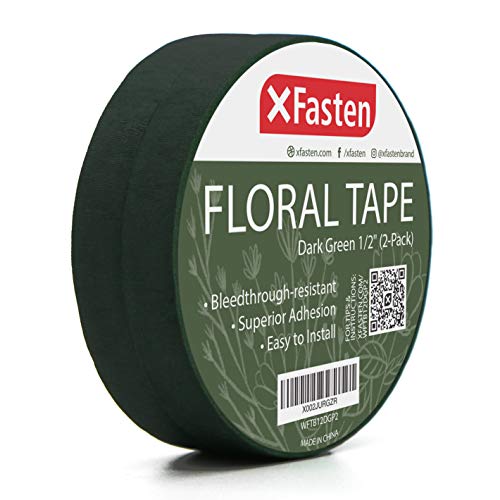 Pengxiaomei 2 Roll 1/2 Inch Green Floral Tape and 2/5 Inch Clear Floral Tape,Floral  Tape for Bouquet Stem Wrap,Florist Tape for Floral Arranging Craft Projects  …