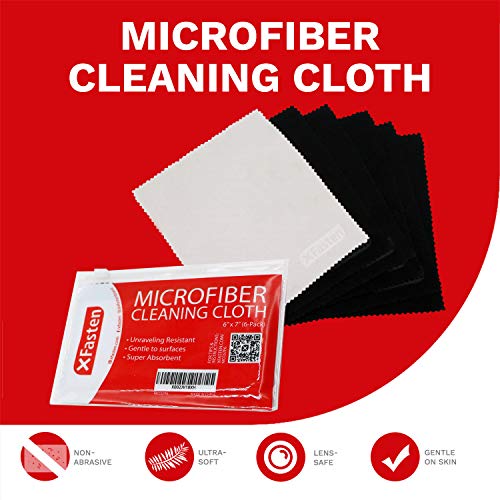 Lint Free Microfiber Cleaning Cloth Pk of 4 12 x 12 Inch : Eyeglasses Home  Auto