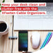 XFasten Cable Cord Management Organizer, 3 Spots, Gray (3-Pack) - XFasten