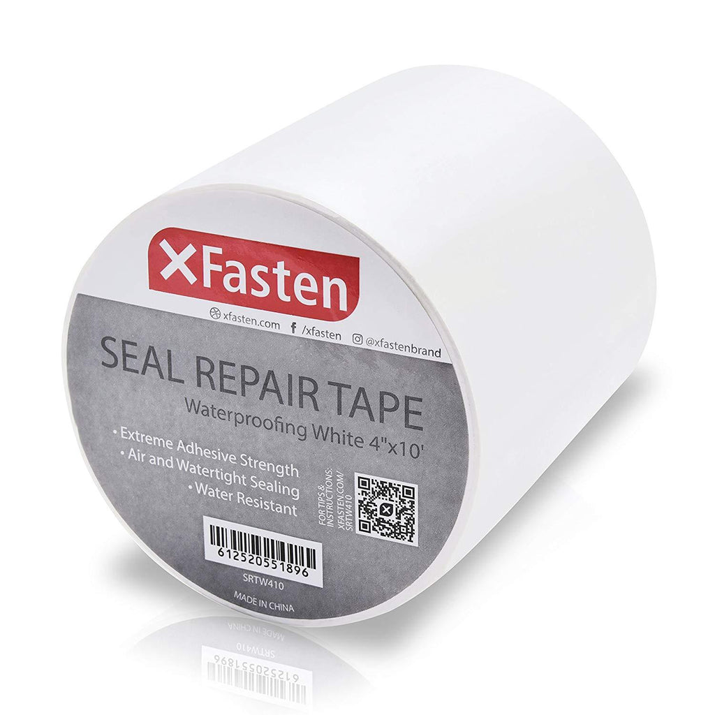 XFasten Waterproof Patch Seal Tape, Black, 4-Inch by 10-Foot