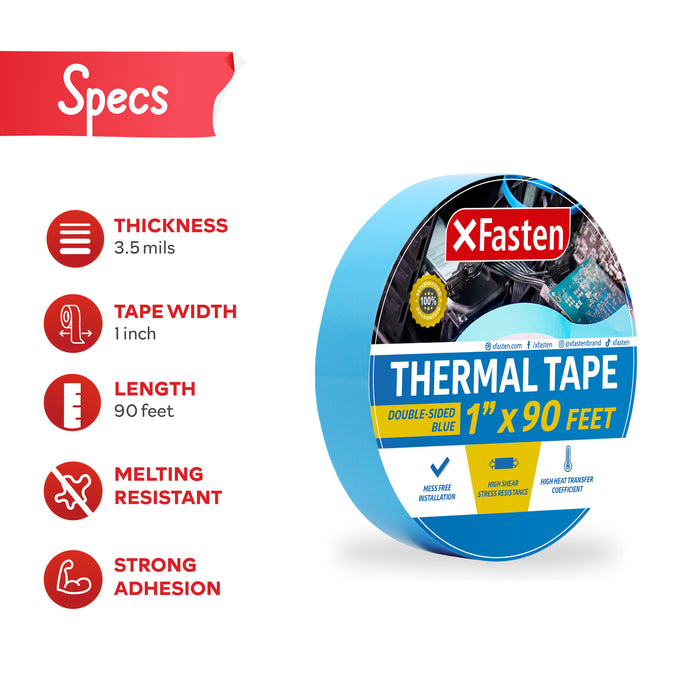 Spectape ST501 Double Sided Adhesive Tape, 36 yds Length x 1 Width Paper